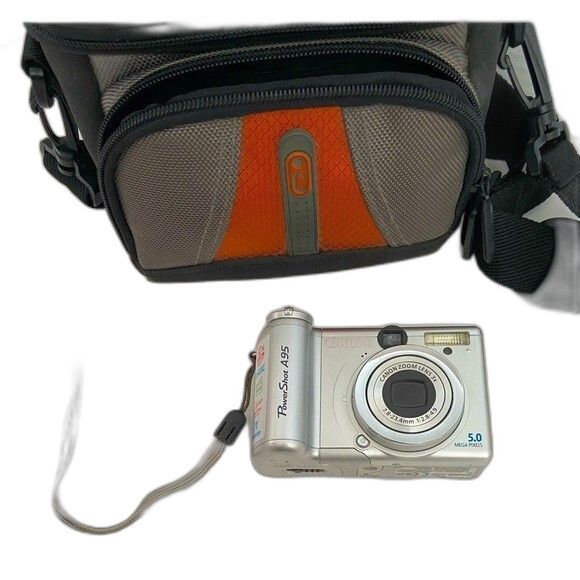 Canon PowerShot A95 Digital Camera 3x Optical Zoom Silver, Case/Adapter - Tested - Picture 8 of 13